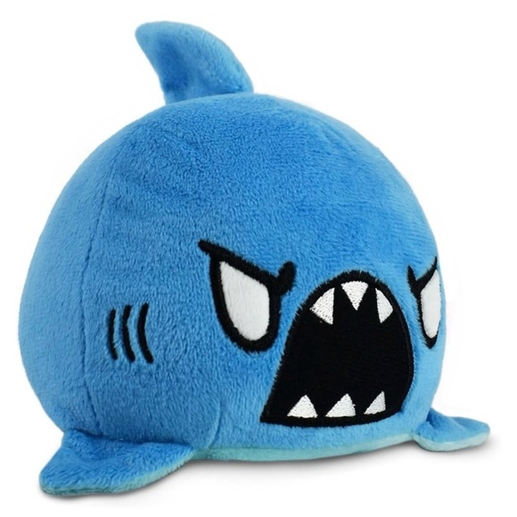 TeeTurtle - The Original Reversible Shark Plushie - Blue - Picture 1 of 4